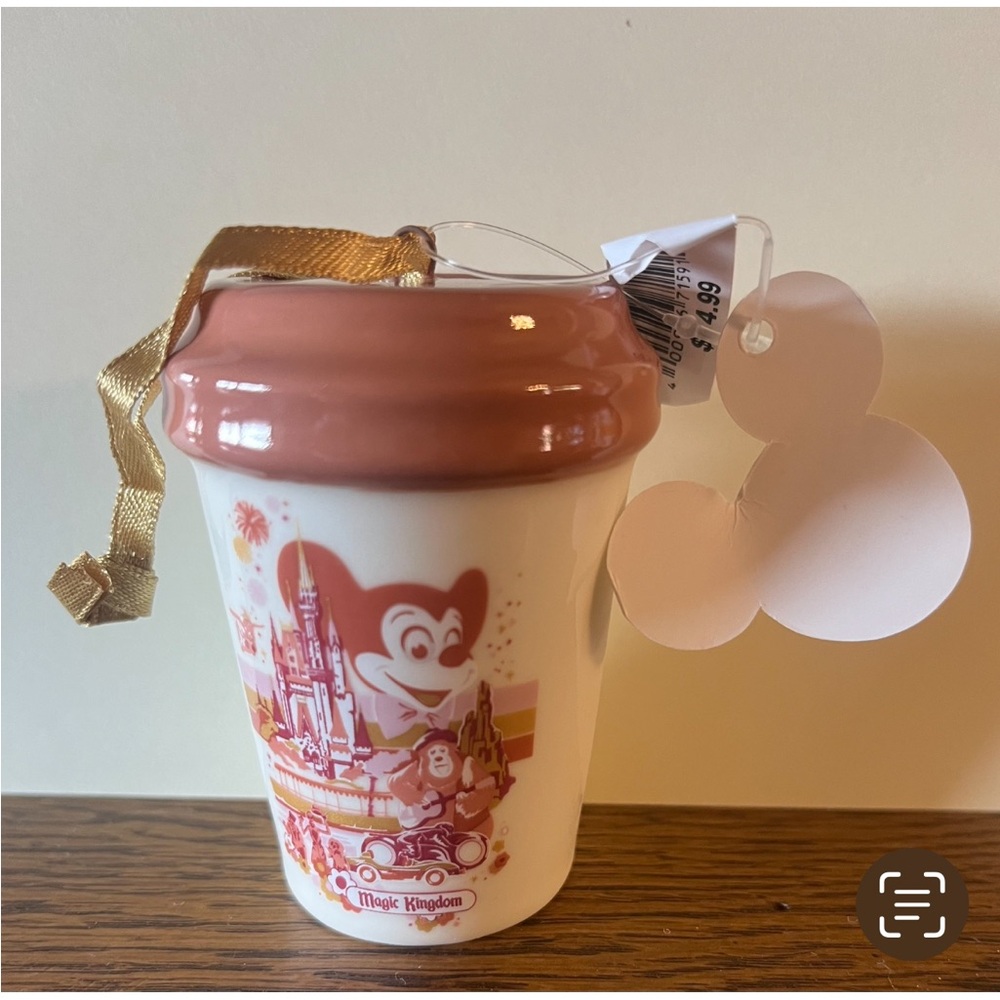 Starbucks Pink and White Holiday Ornament